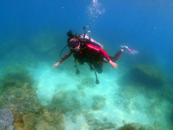 致可愛的潛水學(xué)員